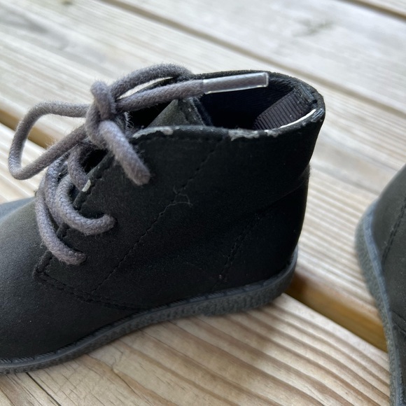 Baby infant size 4 Classic Black Kids Boots with laces - Picture 7 of 8